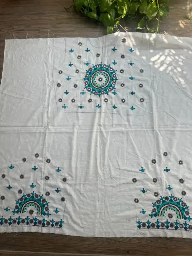 White Handembroidered blouse