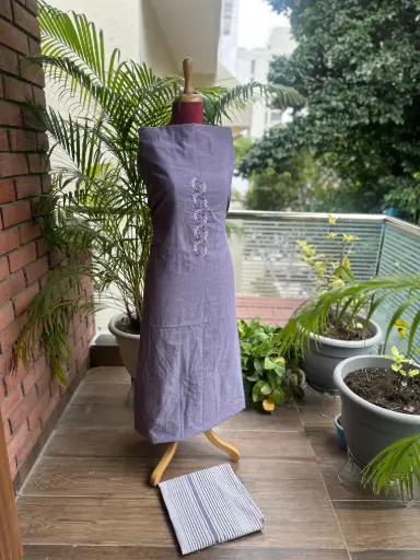 Purple Cotton Kurta